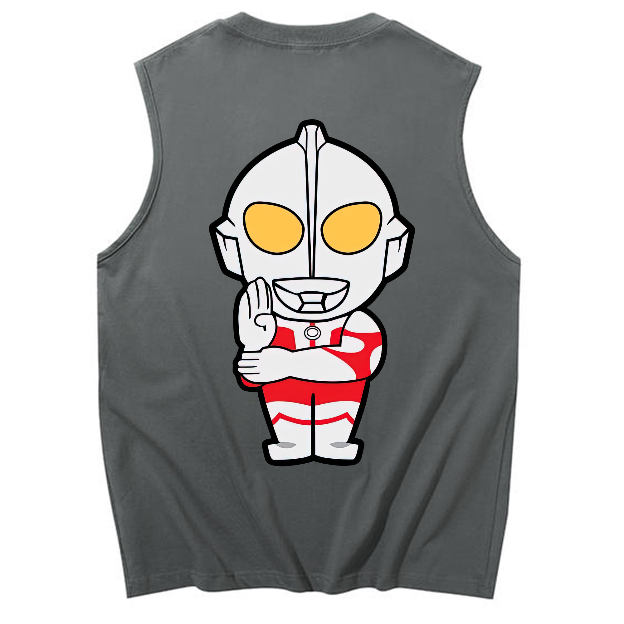（画像用） ウルトラマン Ultraman コットン100％タンクトップ（背面プリント）